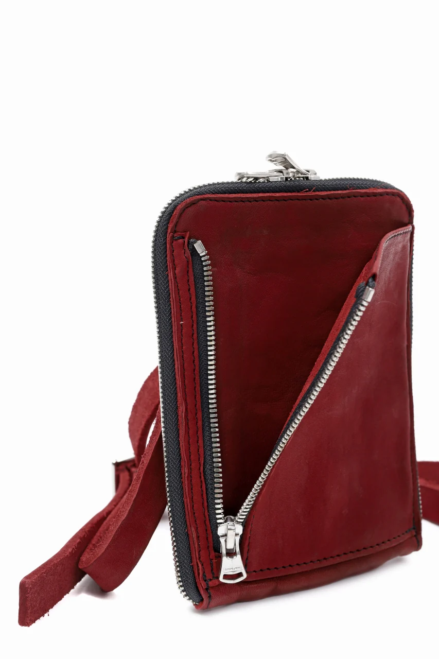 ISAMU KATAYAMA BACKLASH PORTABLE BAG / DOUBLE-SHOULDER OBJECT DYED (RED) - Image 12