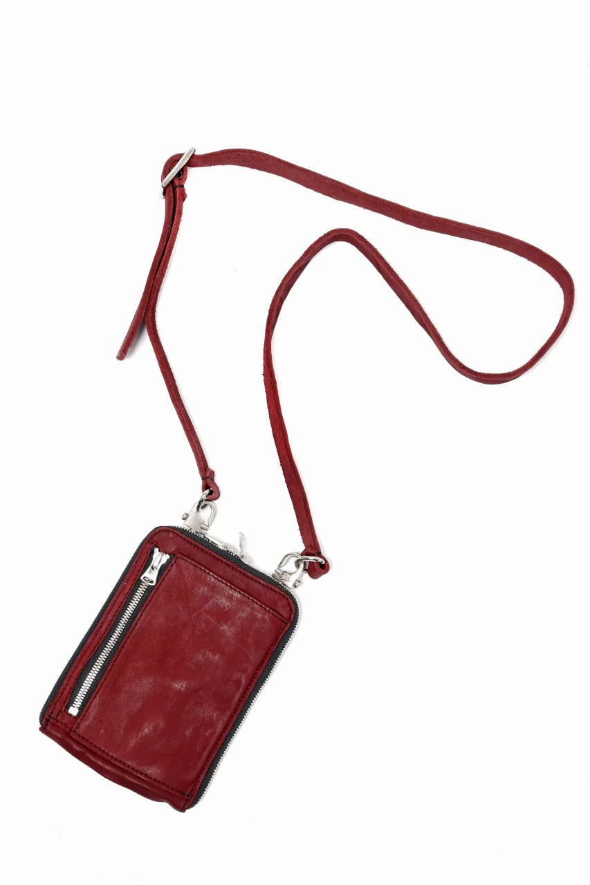 ISAMU KATAYAMA BACKLASH PORTABLE BAG / DOUBLE-SHOULDER OBJECT DYED (RED) - Image 2