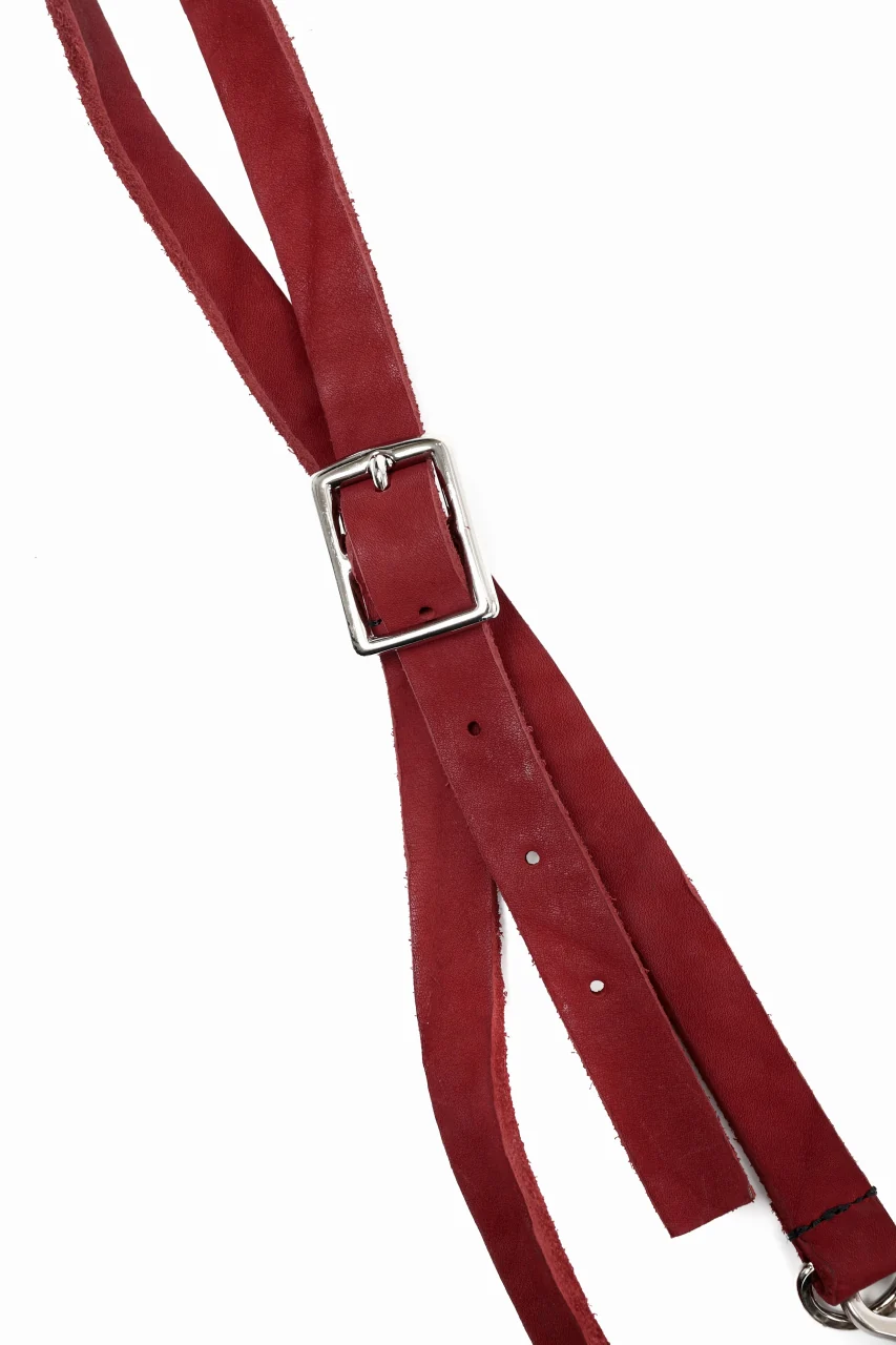 ISAMU KATAYAMA BACKLASH PORTABLE BAG / DOUBLE-SHOULDER OBJECT DYED (RED) - Image 20