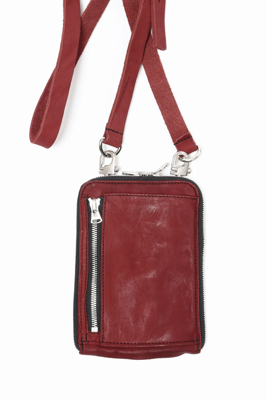 ISAMU KATAYAMA BACKLASH PORTABLE BAG / DOUBLE-SHOULDER OBJECT DYED (RED) - Image 6