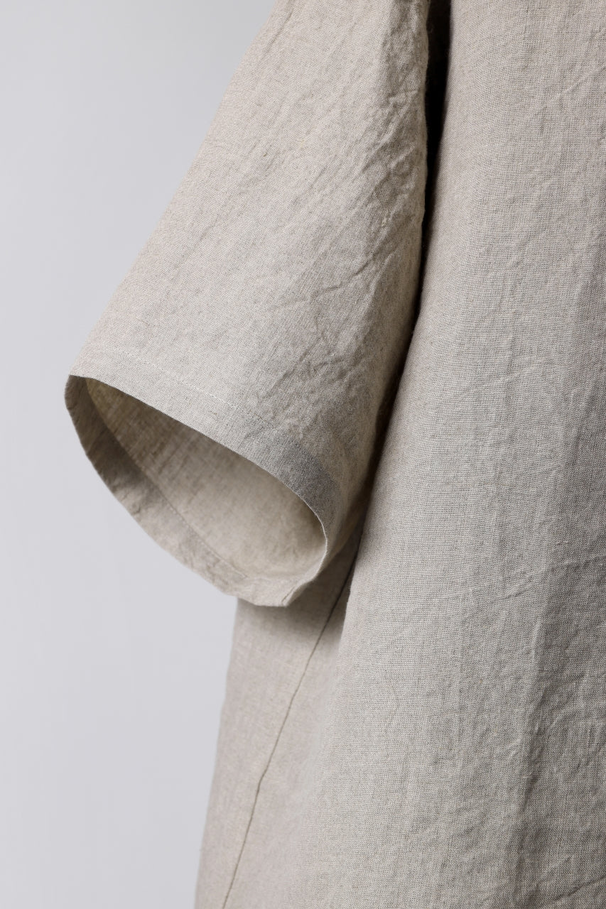 ISAMU KATAYAMA BACKLASH PULLOVER POCKET SHIRT / SOFT LINEN (NATURAL) - Image 18