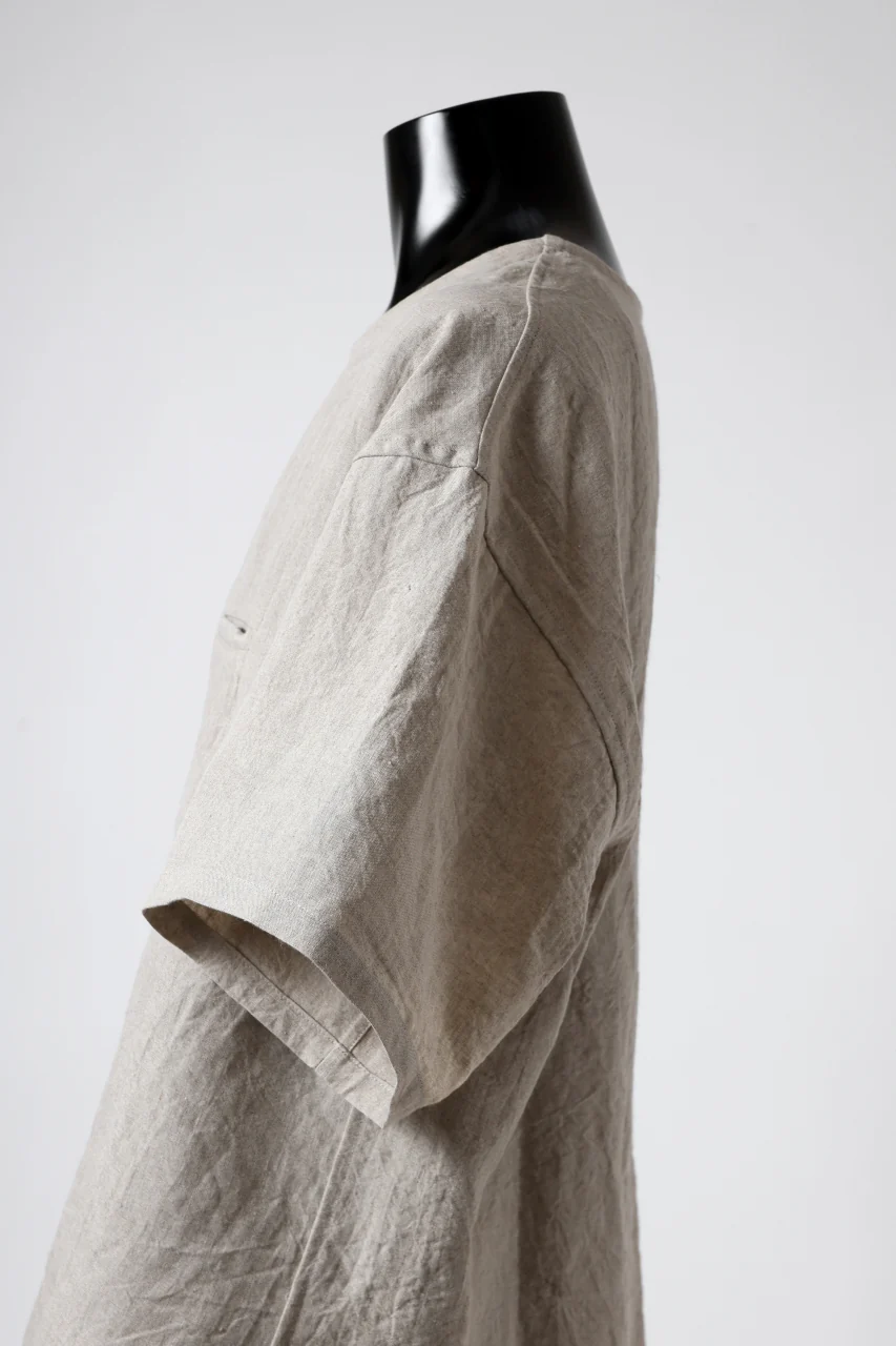 ISAMU KATAYAMA BACKLASH PULLOVER POCKET SHIRT / SOFT LINEN (NATURAL) - Image 19
