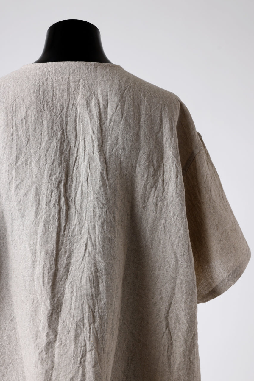 ISAMU KATAYAMA BACKLASH PULLOVER POCKET SHIRT / SOFT LINEN (NATURAL) - Image 23