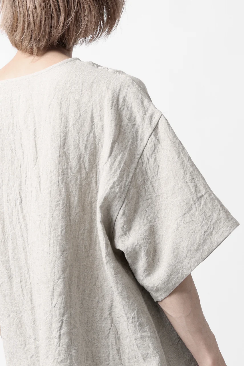 ISAMU KATAYAMA BACKLASH PULLOVER POCKET SHIRT / SOFT LINEN (NATURAL) - Image 24