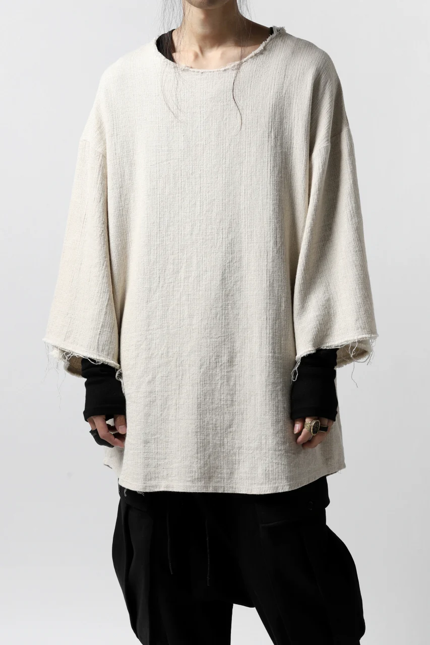 ISAMU KATAYAMA BACKLASH PULLOVER SHIRT / PRIPERA WOVEN (BEIGE) - Image 2
