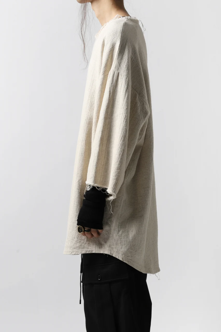 ISAMU KATAYAMA BACKLASH PULLOVER SHIRT / PRIPERA WOVEN (BEIGE) - Image 22