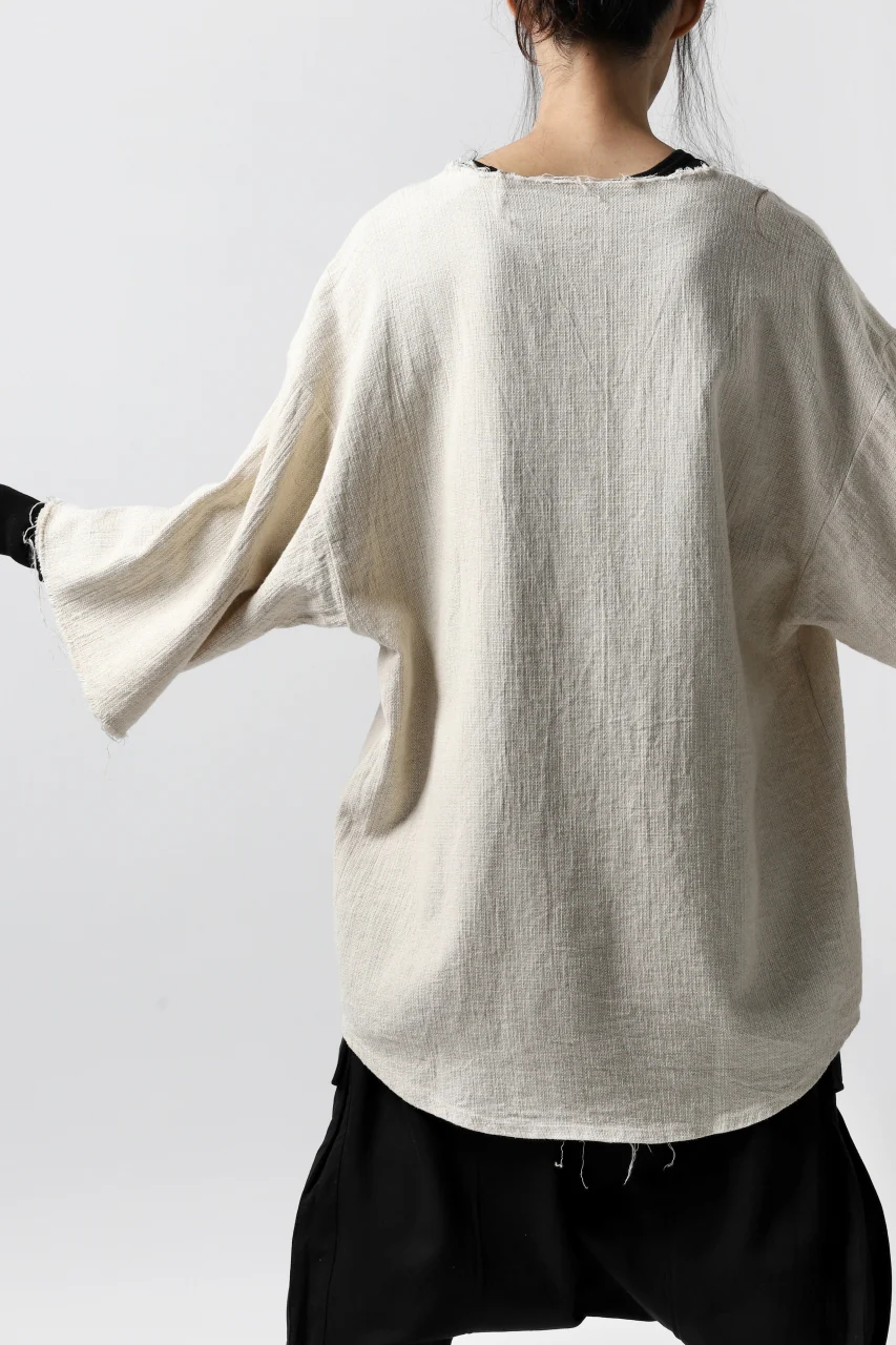 ISAMU KATAYAMA BACKLASH PULLOVER SHIRT / PRIPERA WOVEN (BEIGE) - Image 27