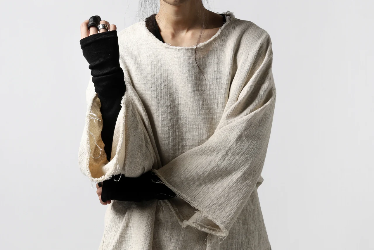 ISAMU KATAYAMA BACKLASH PULLOVER SHIRT / PRIPERA WOVEN (BEIGE) - Image 34