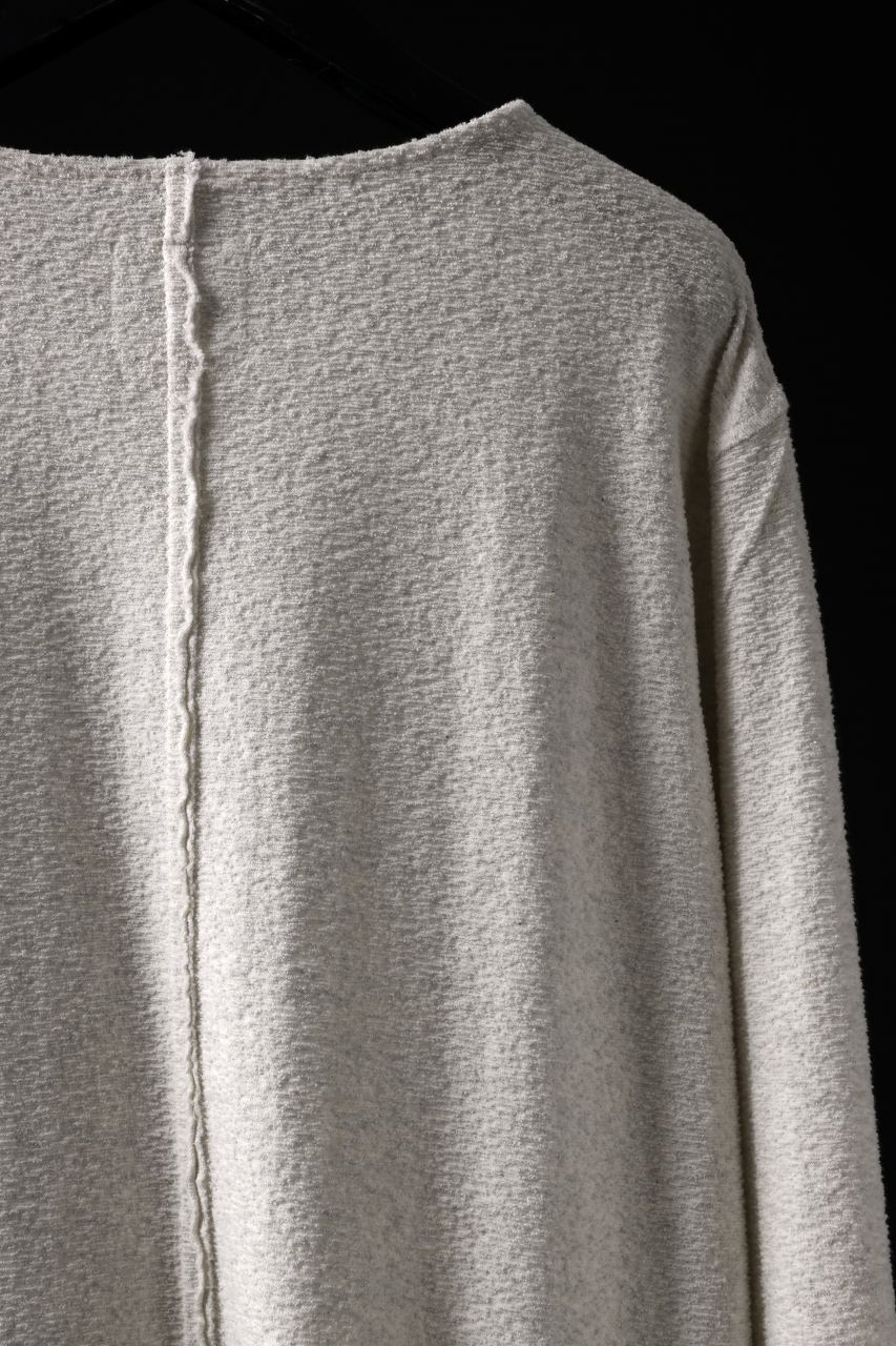 ISAMU KATAYAMA BACKLASH RANDOM PILE FABRIC L/S RELAXY TOPS (BEIGE) - Image 12