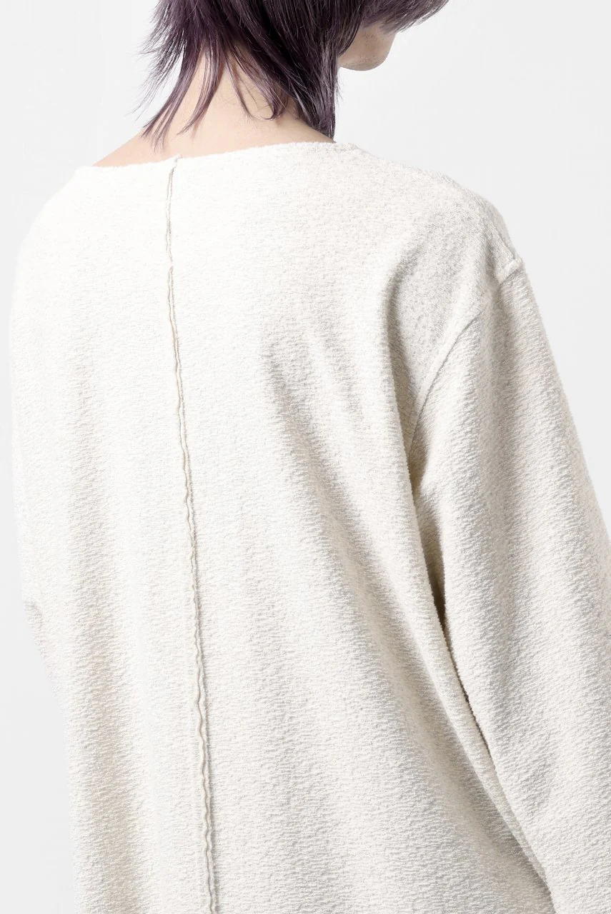 ISAMU KATAYAMA BACKLASH RANDOM PILE FABRIC L/S RELAXY TOPS (BEIGE) - Image 26