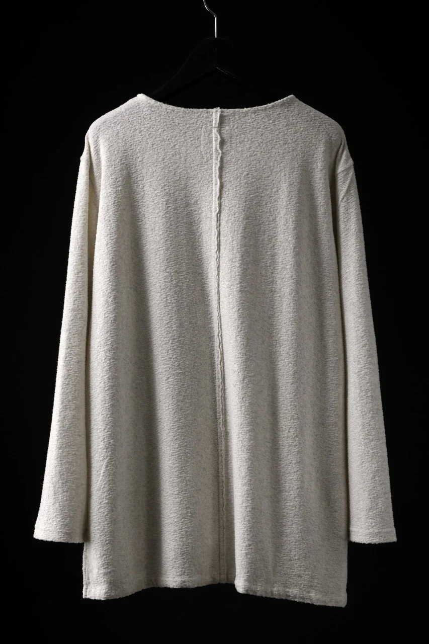 ISAMU KATAYAMA BACKLASH RANDOM PILE FABRIC L/S RELAXY TOPS (BEIGE) - Image 6