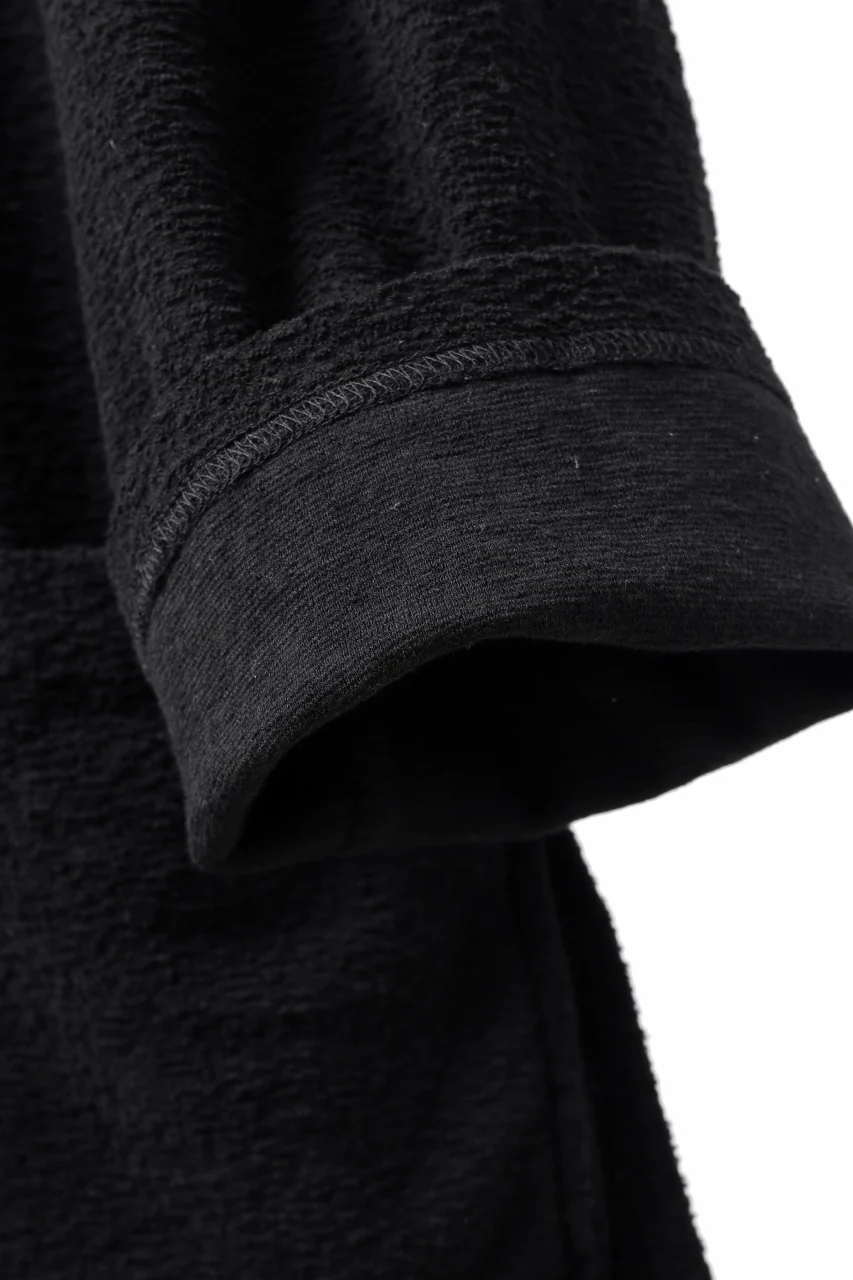ISAMU KATAYAMA BACKLASH RANDOM PILE FABRIC L/S RELAXY TOPS (BLACK) - Image 12