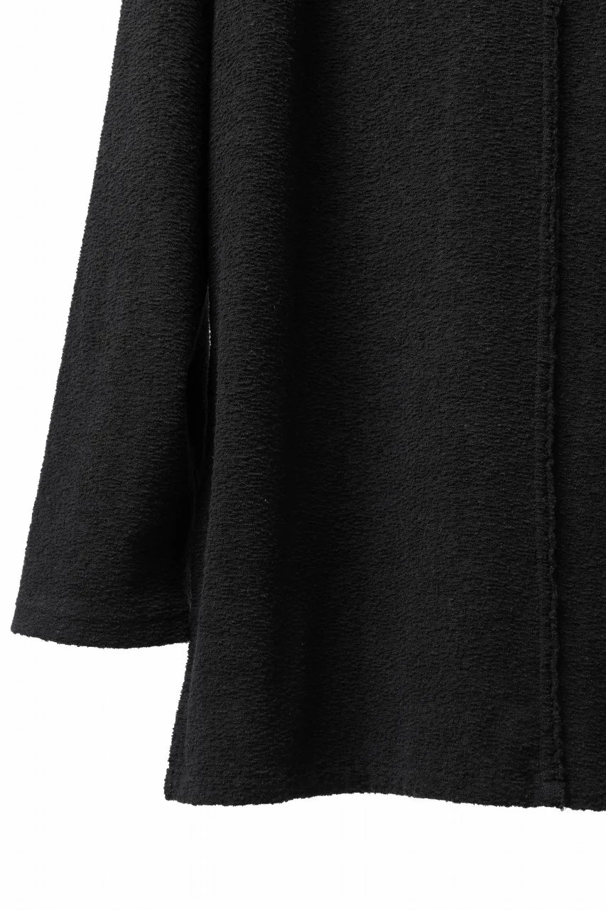 ISAMU KATAYAMA BACKLASH RANDOM PILE FABRIC L/S RELAXY TOPS (BLACK) - Image 14