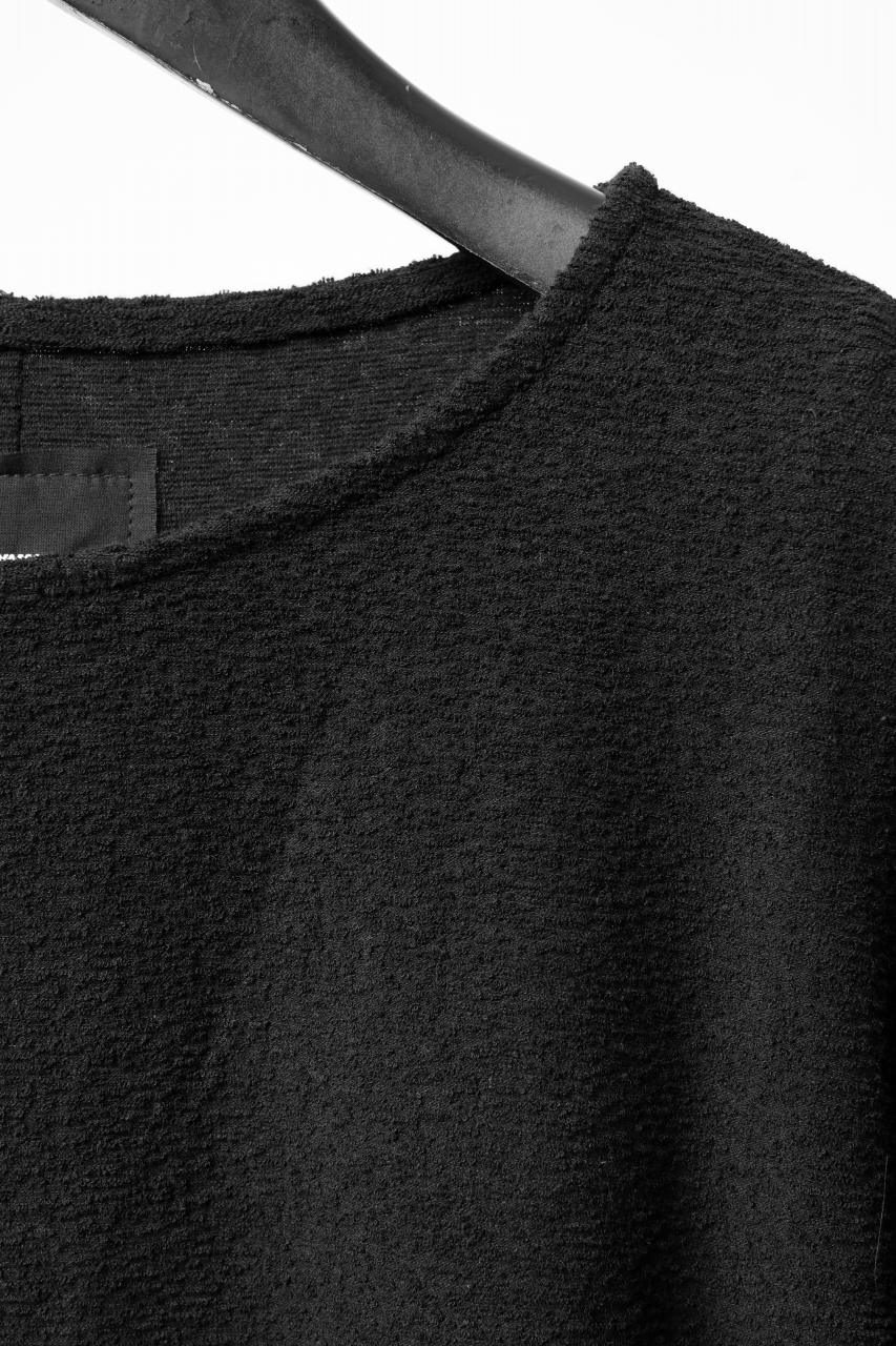 ISAMU KATAYAMA BACKLASH RANDOM PILE FABRIC L/S RELAXY TOPS (BLACK) - Image 9