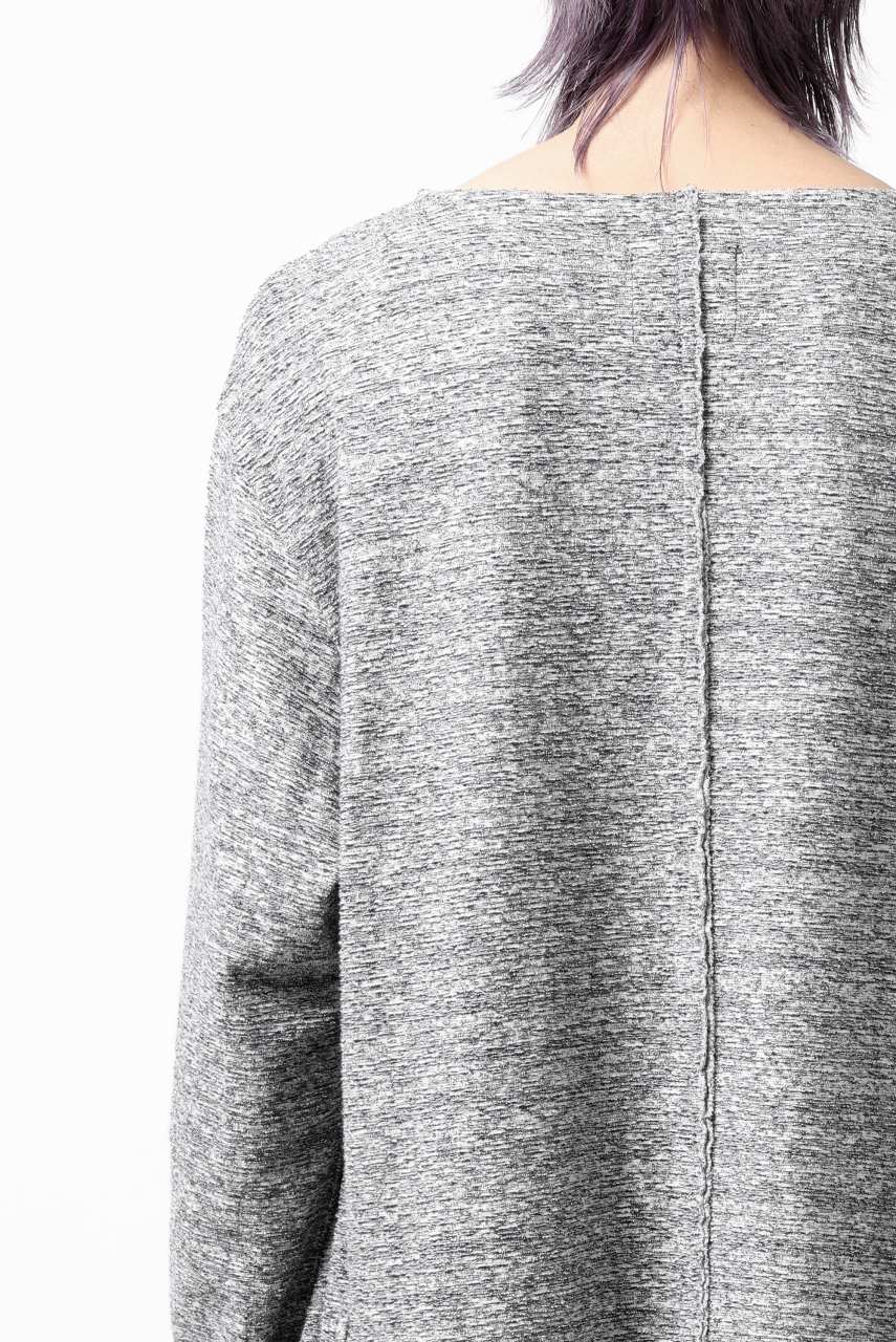 ISAMU KATAYAMA BACKLASH RANDOM PILE FABRIC L/S RELAXY TOPS (GREY) - Image 29