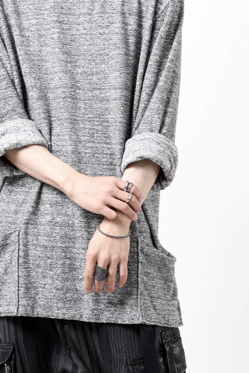 ISAMU KATAYAMA BACKLASH RANDOM PILE FABRIC L/S RELAXY TOPS (GREY) - Image 30