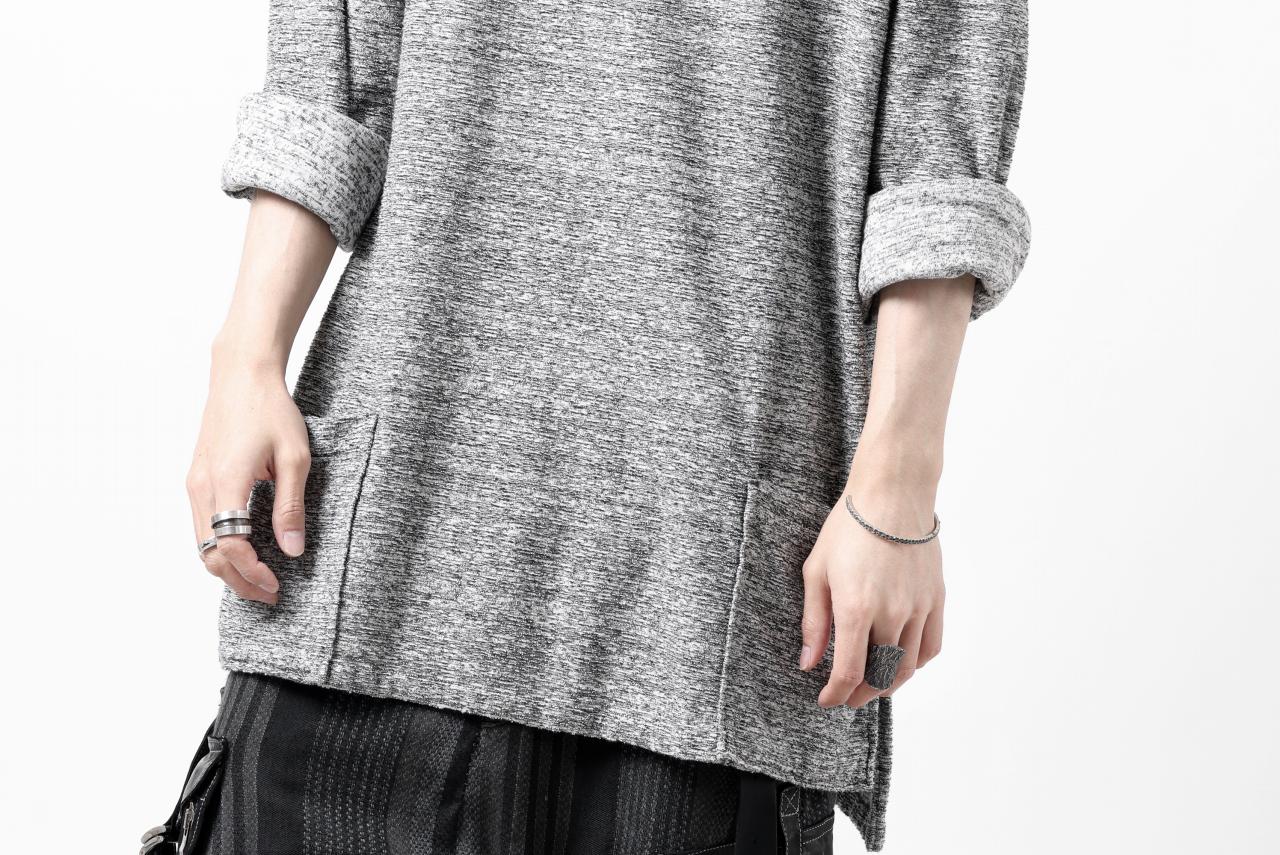 ISAMU KATAYAMA BACKLASH RANDOM PILE FABRIC L/S RELAXY TOPS (GREY) - Image 32