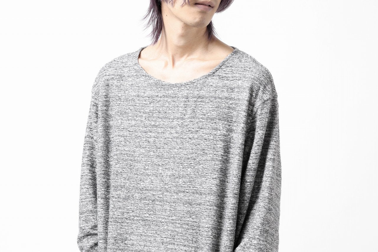 ISAMU KATAYAMA BACKLASH RANDOM PILE FABRIC L/S RELAXY TOPS (GREY) - Image 33