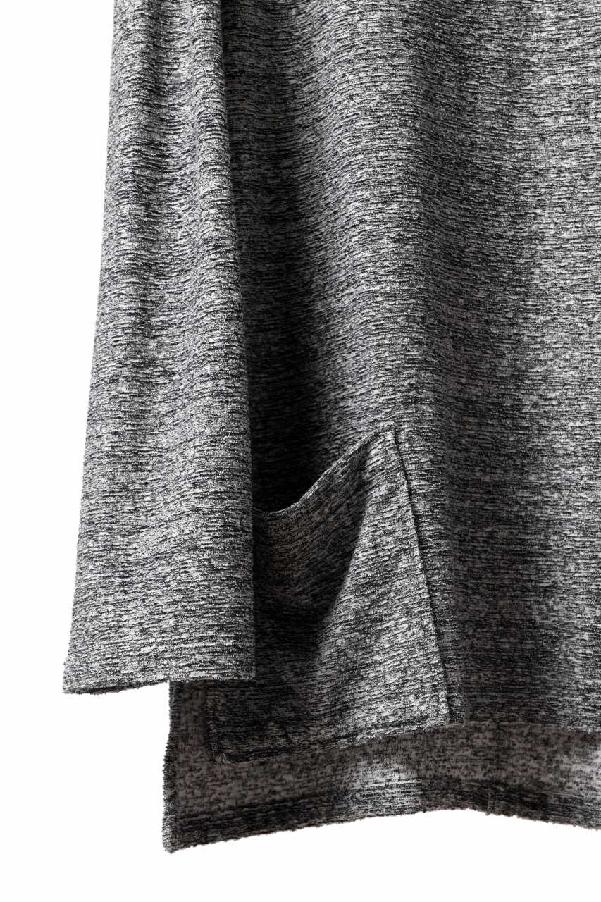 ISAMU KATAYAMA BACKLASH RANDOM PILE FABRIC L/S RELAXY TOPS (GREY) - Image 7