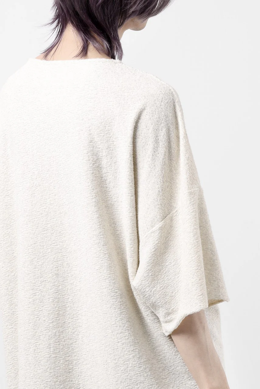 ISAMU KATAYAMA BACKLASH RANDOM PILE FABRIC S/S LOOSEY TOPS (BEIGE) - Image 29