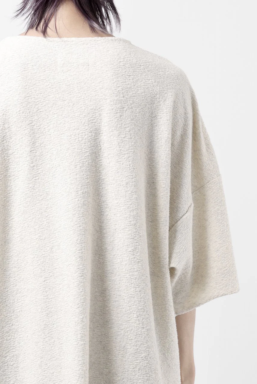 ISAMU KATAYAMA BACKLASH RANDOM PILE FABRIC S/S LOOSEY TOPS (BEIGE) - Image 30