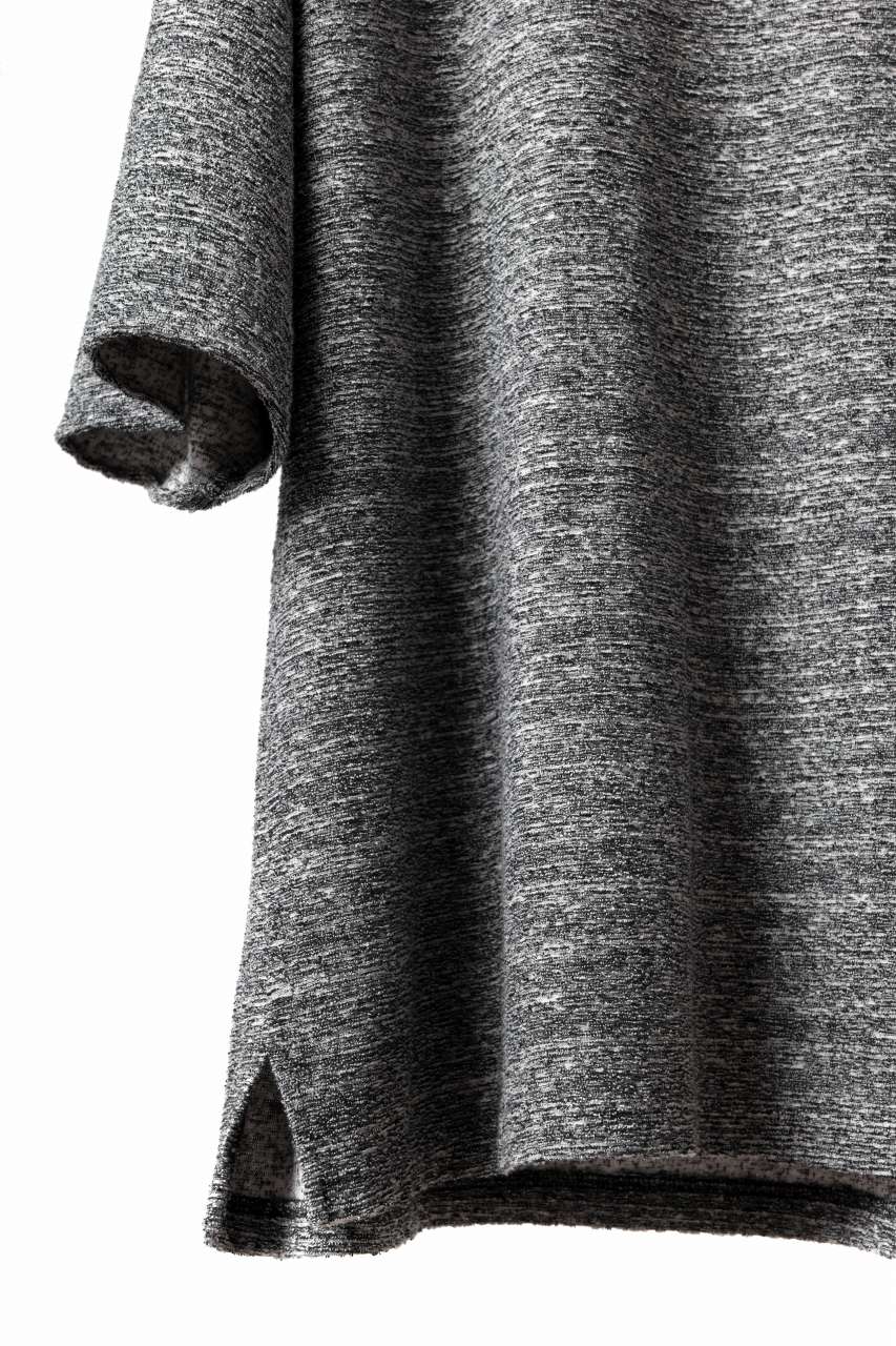 ISAMU KATAYAMA BACKLASH RANDOM PILE FABRIC S/S LOOSEY TOPS (GREY) - Image 10