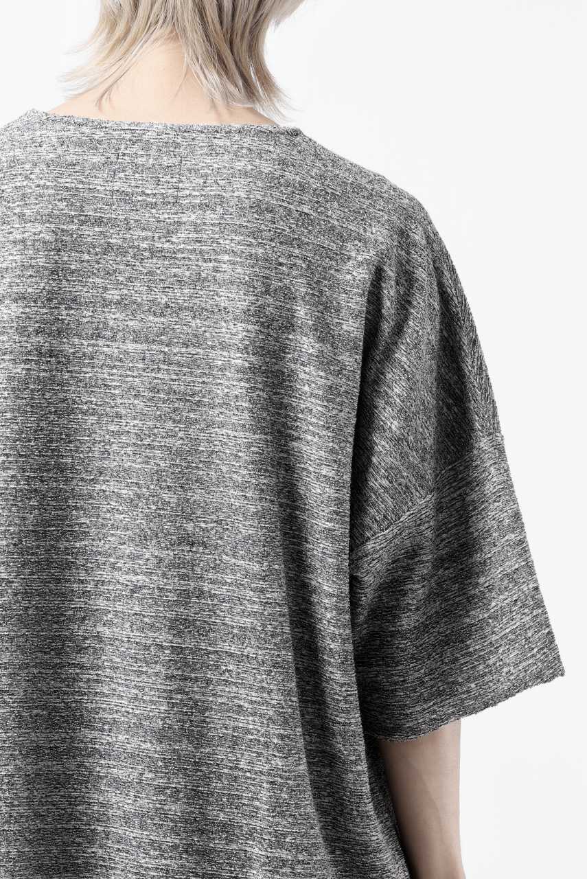 ISAMU KATAYAMA BACKLASH RANDOM PILE FABRIC S/S LOOSEY TOPS (GREY) - Image 24