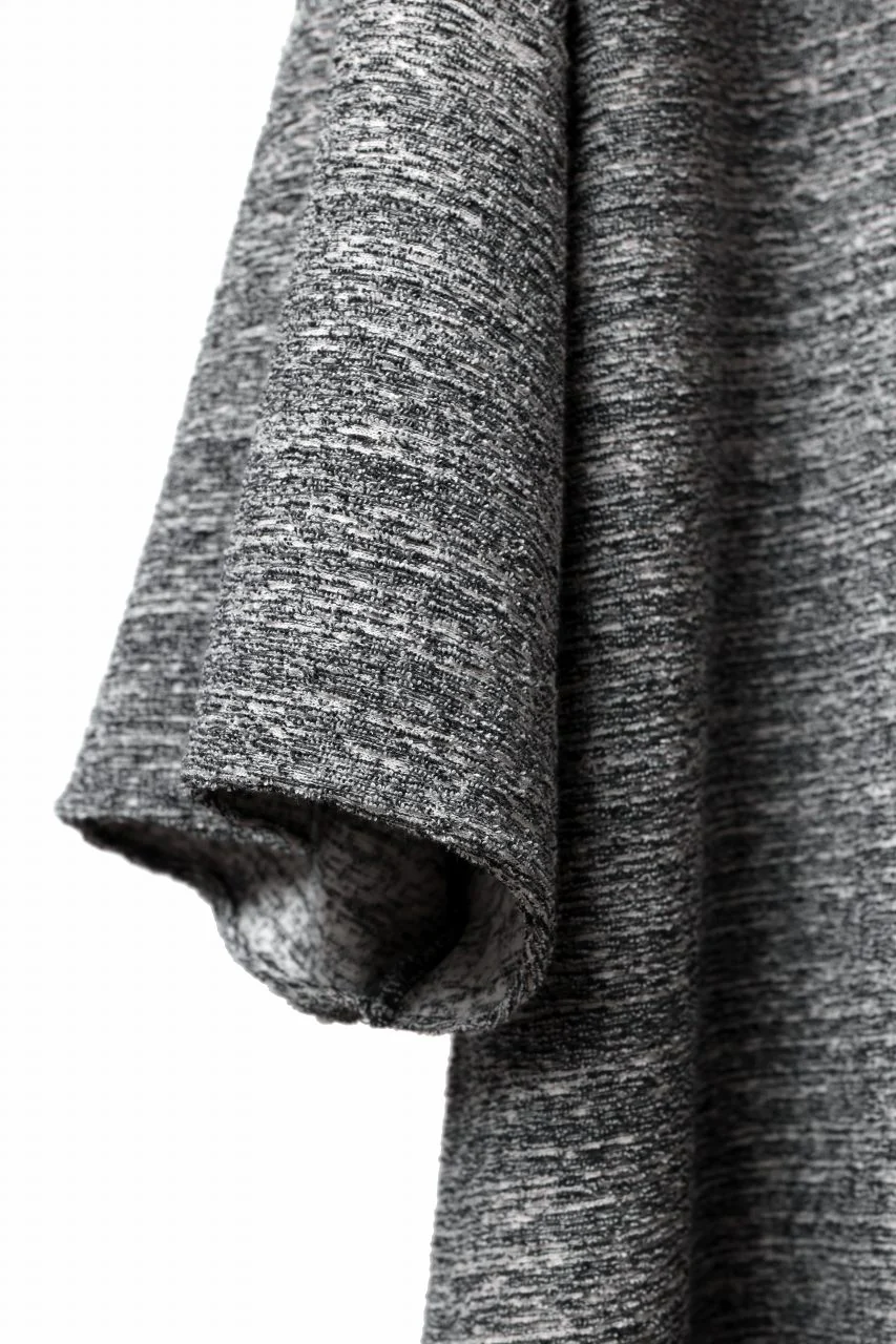 ISAMU KATAYAMA BACKLASH RANDOM PILE FABRIC S/S LOOSEY TOPS (GREY) - Image 9