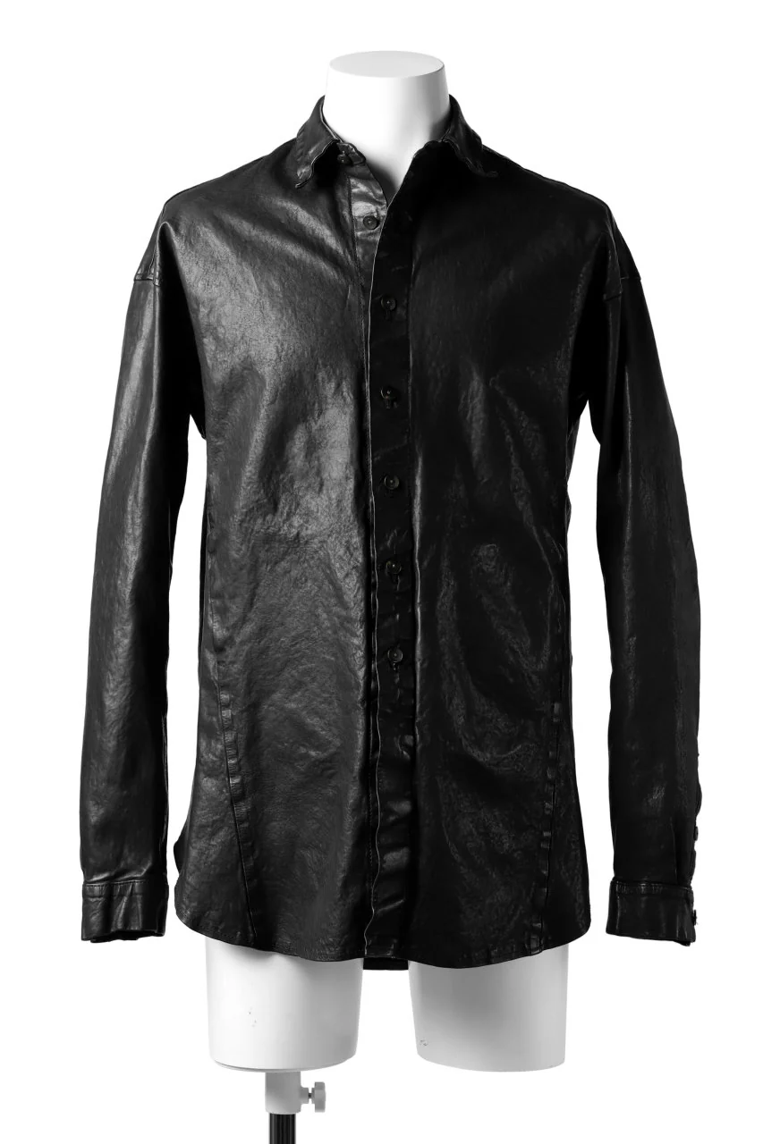 ISAMU KATAYAMA BACKLASH RELAXY LEATHER SHIRT-JACKET / ITALY SHOULDER 0.6mm