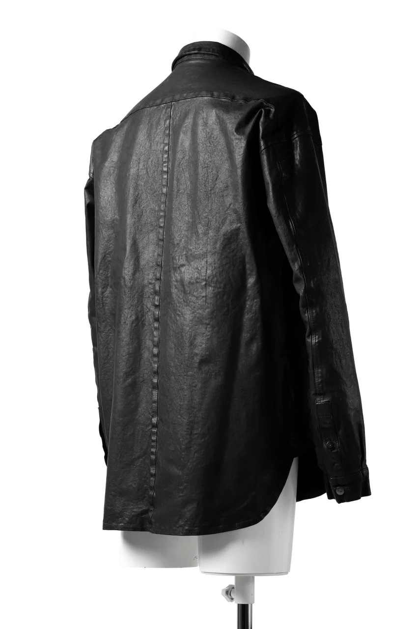 ISAMU KATAYAMA BACKLASH RELAXY LEATHER SHIRT-JACKET / ITALY SHOULDER 0.6mm - Image 10