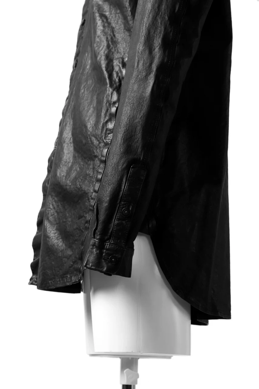 ISAMU KATAYAMA BACKLASH RELAXY LEATHER SHIRT-JACKET / ITALY SHOULDER 0.6mm - Image 20