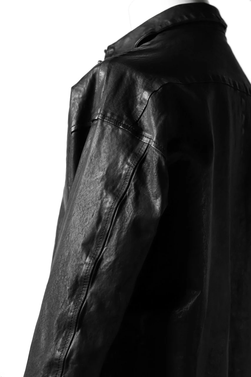 ISAMU KATAYAMA BACKLASH RELAXY LEATHER SHIRT-JACKET / ITALY SHOULDER 0.6mm - Image 21