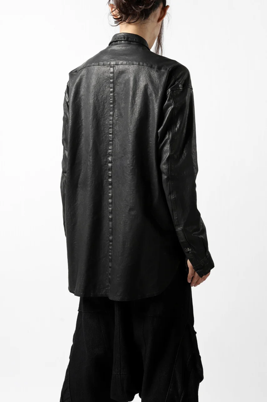 ISAMU KATAYAMA BACKLASH RELAXY LEATHER SHIRT-JACKET / ITALY SHOULDER 0.6mm - Image 28