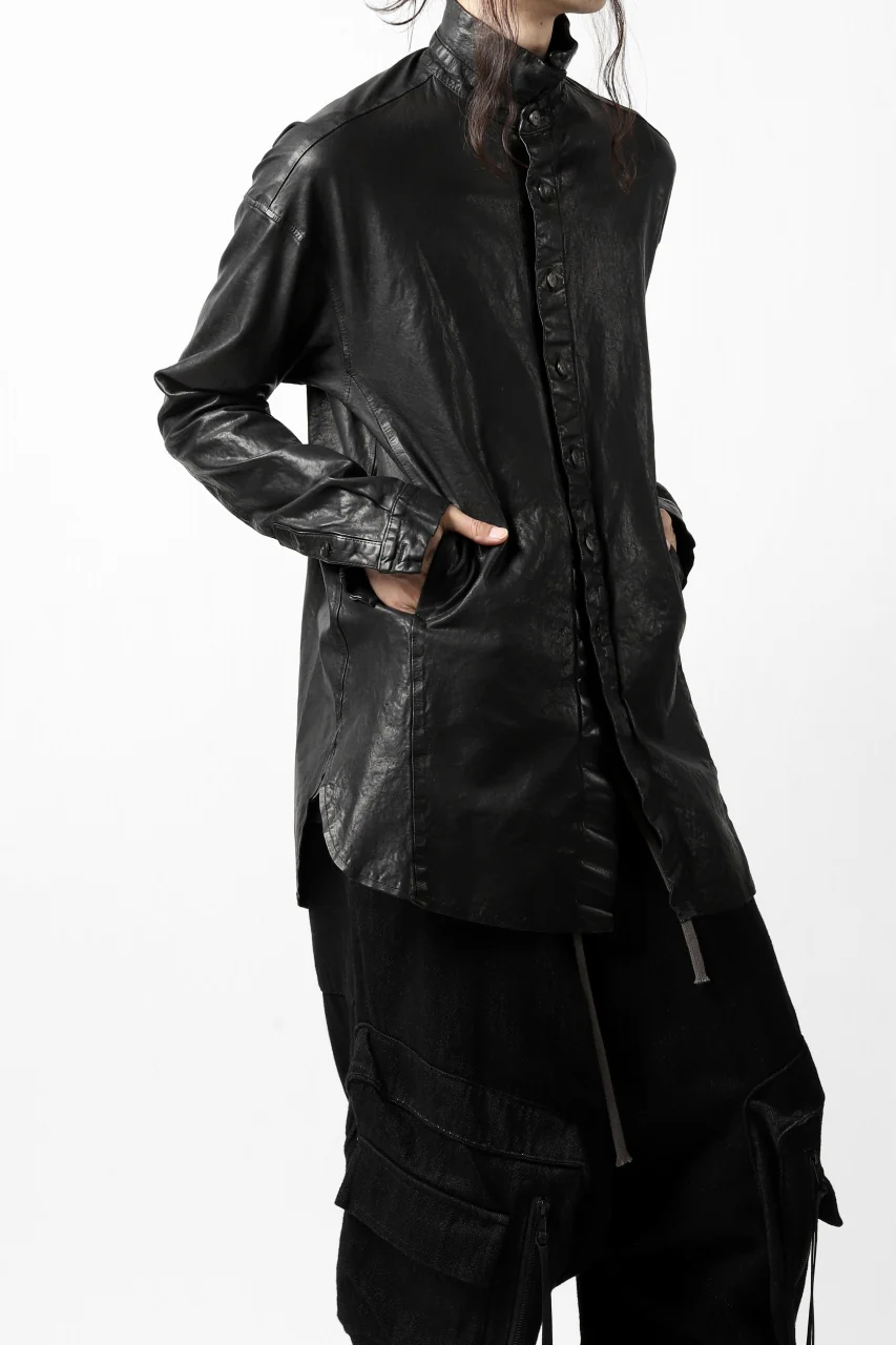 ISAMU KATAYAMA BACKLASH RELAXY LEATHER SHIRT-JACKET / ITALY SHOULDER 0.6mm - Image 31