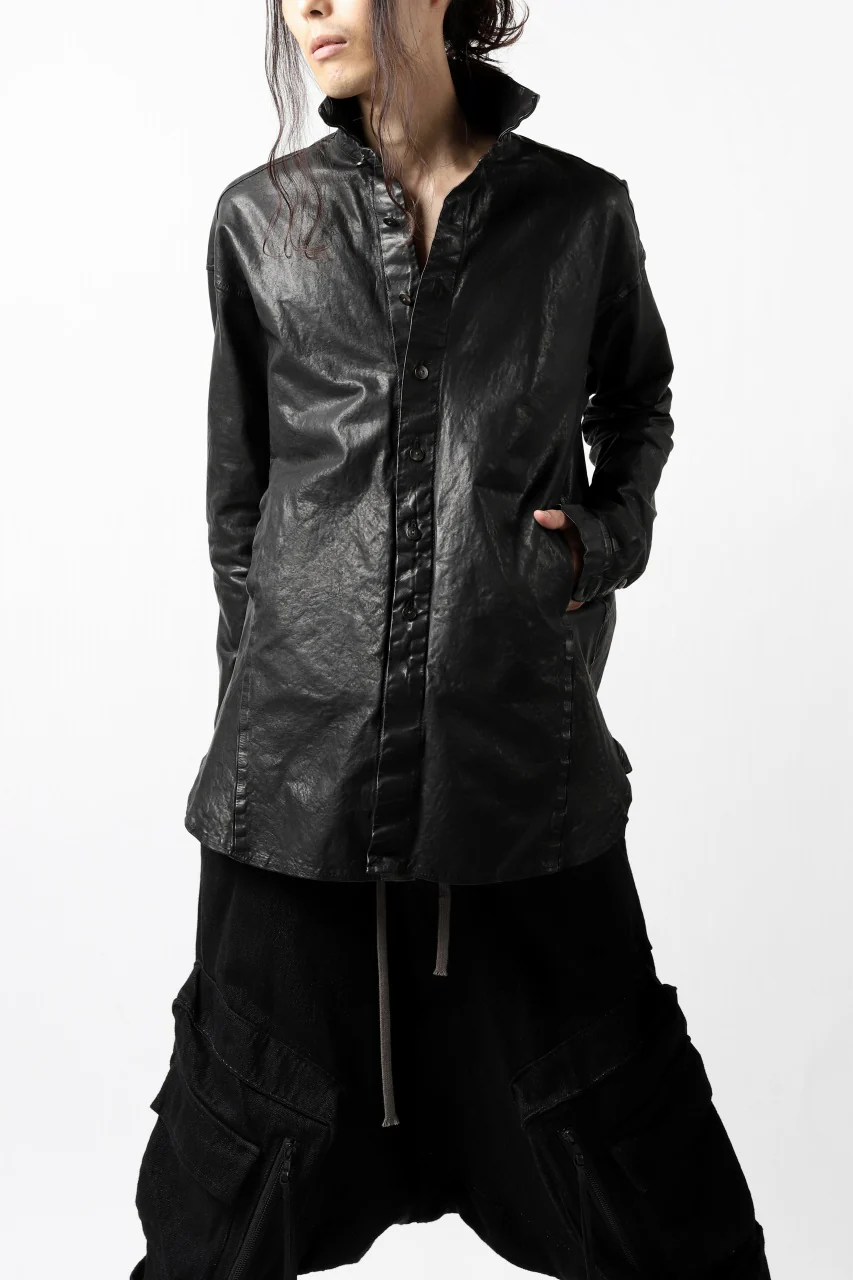 ISAMU KATAYAMA BACKLASH RELAXY LEATHER SHIRT-JACKET / ITALY SHOULDER 0.6mm - Image 33