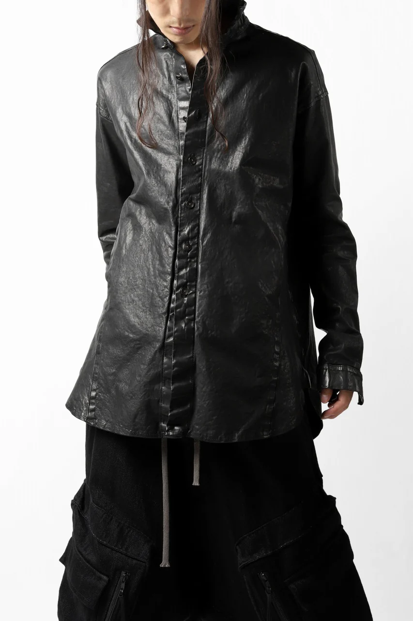 ISAMU KATAYAMA BACKLASH RELAXY LEATHER SHIRT-JACKET / ITALY SHOULDER 0.6mm - Image 35