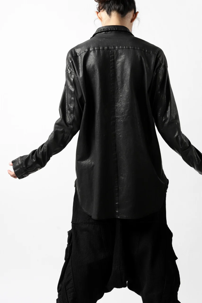 ISAMU KATAYAMA BACKLASH RELAXY LEATHER SHIRT-JACKET / ITALY SHOULDER 0.6mm - Image 41