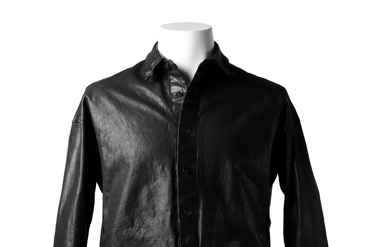 ISAMU KATAYAMA BACKLASH RELAXY LEATHER SHIRT-JACKET / ITALY SHOULDER 0.6mm - Image 48