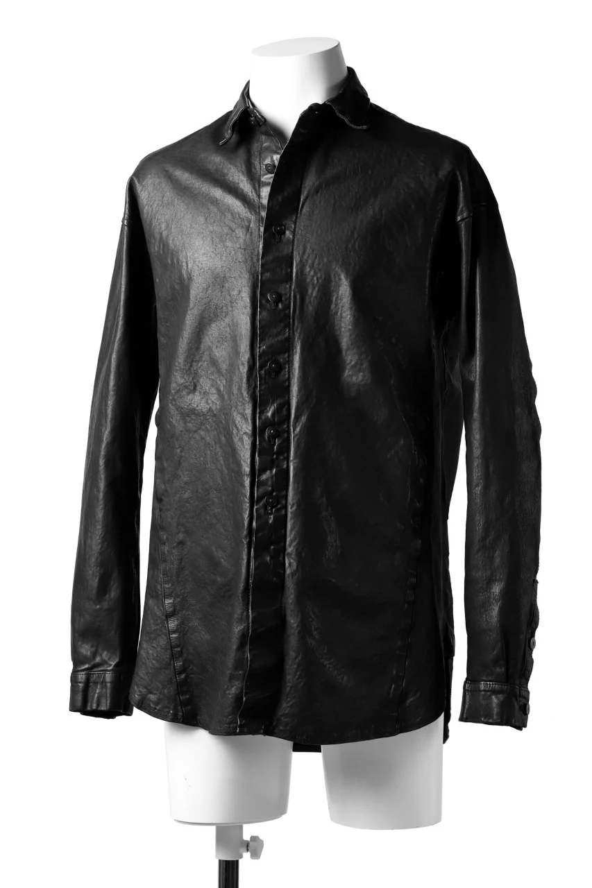 ISAMU KATAYAMA BACKLASH RELAXY LEATHER SHIRT-JACKET / ITALY SHOULDER 0.6mm - Image 8