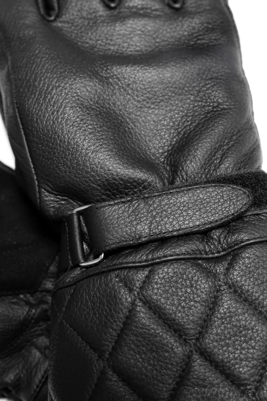 ISAMU KATAYAMA BACKLASH RIDER GLOVE / DEER SKIN + ELECTRIC HEATING (BLACK) - Image 12