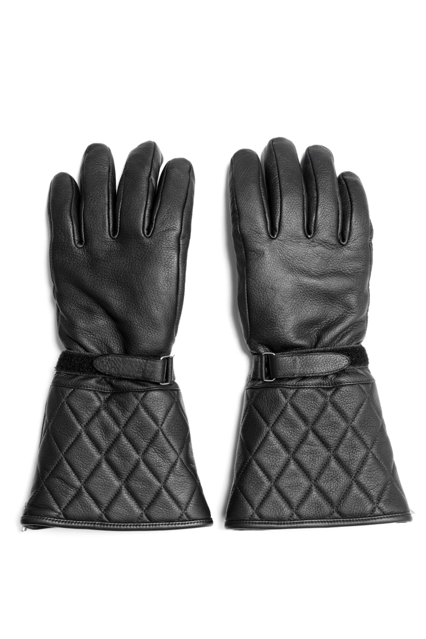 ISAMU KATAYAMA BACKLASH RIDER GLOVE / DEER SKIN + ELECTRIC HEATING (BLACK) - Image 3