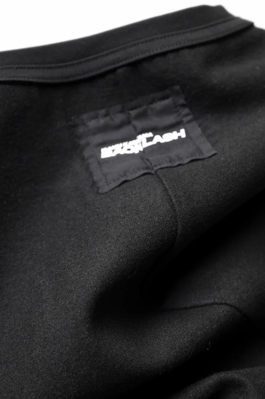 ISAMU KATAYAMA BACKLASH ROUND HEM L/S TOPS / STRETCH HEAT STORAGE FLEECE (BLACK) - Image 15