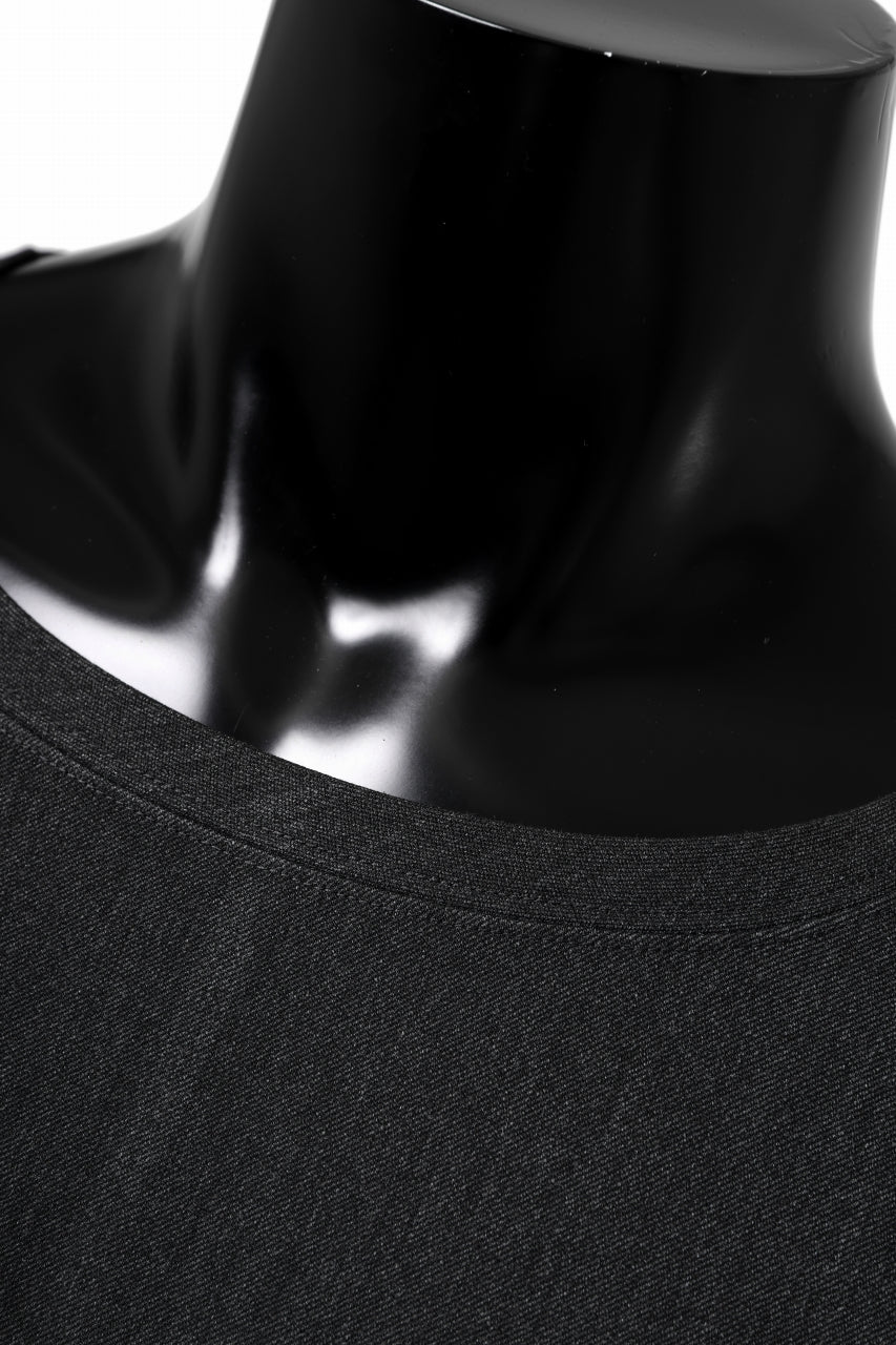 ISAMU KATAYAMA BACKLASH ROUND HEM L/S TOPS / STRETCH HEAT STORAGE FLEECE (GREY) - Image 15