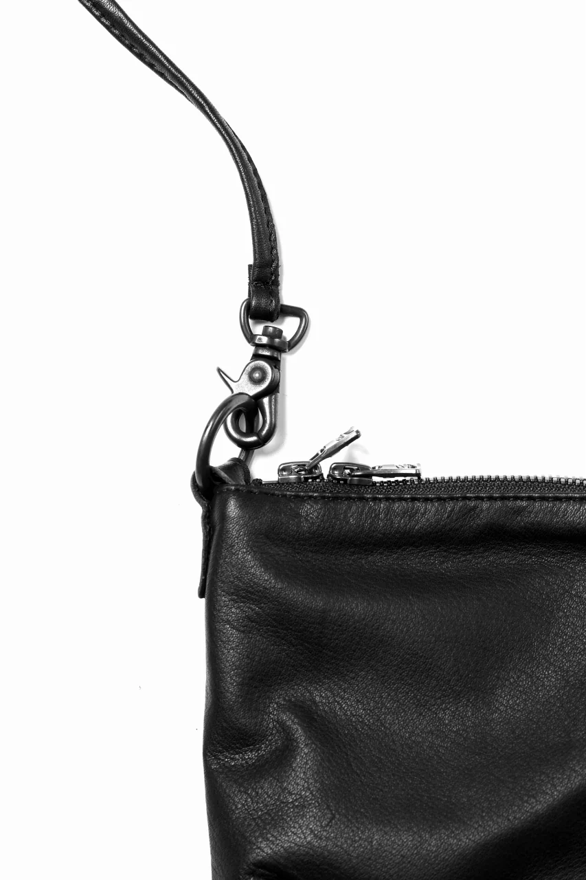 ISAMU KATAYAMA BACKLASH SACOCHE BAG / WASHABLE STEER (BLACK) - Image 7