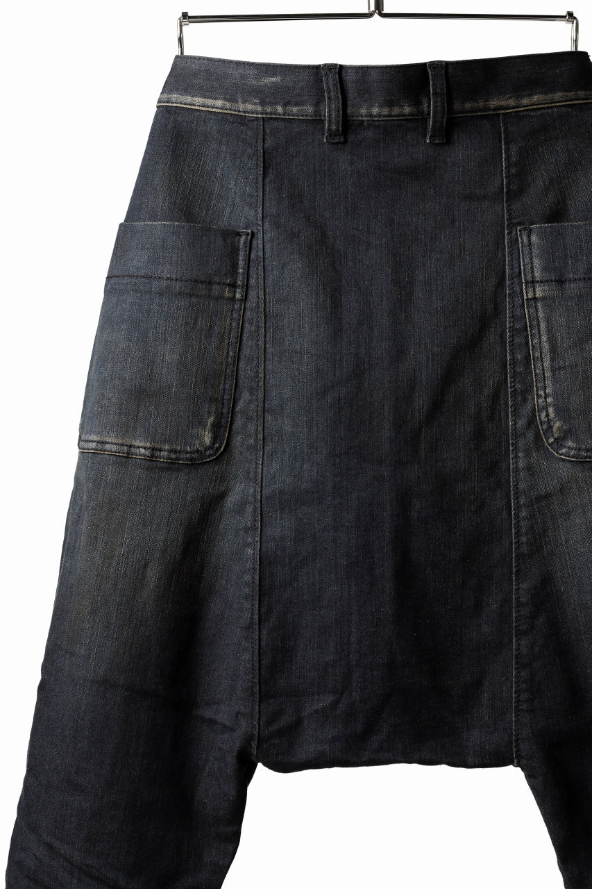 ISAMU KATAYAMA BACKLASH SARROUEL PANTS / HIGH POWER STRETCH DENIM (INDIGO) - Image 13