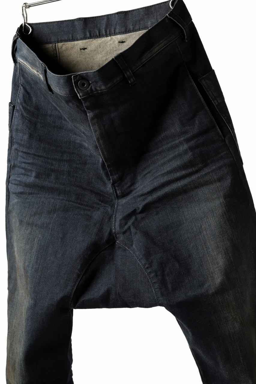 ISAMU KATAYAMA BACKLASH SARROUEL PANTS / HIGH POWER STRETCH DENIM (INDIGO) - Image 8