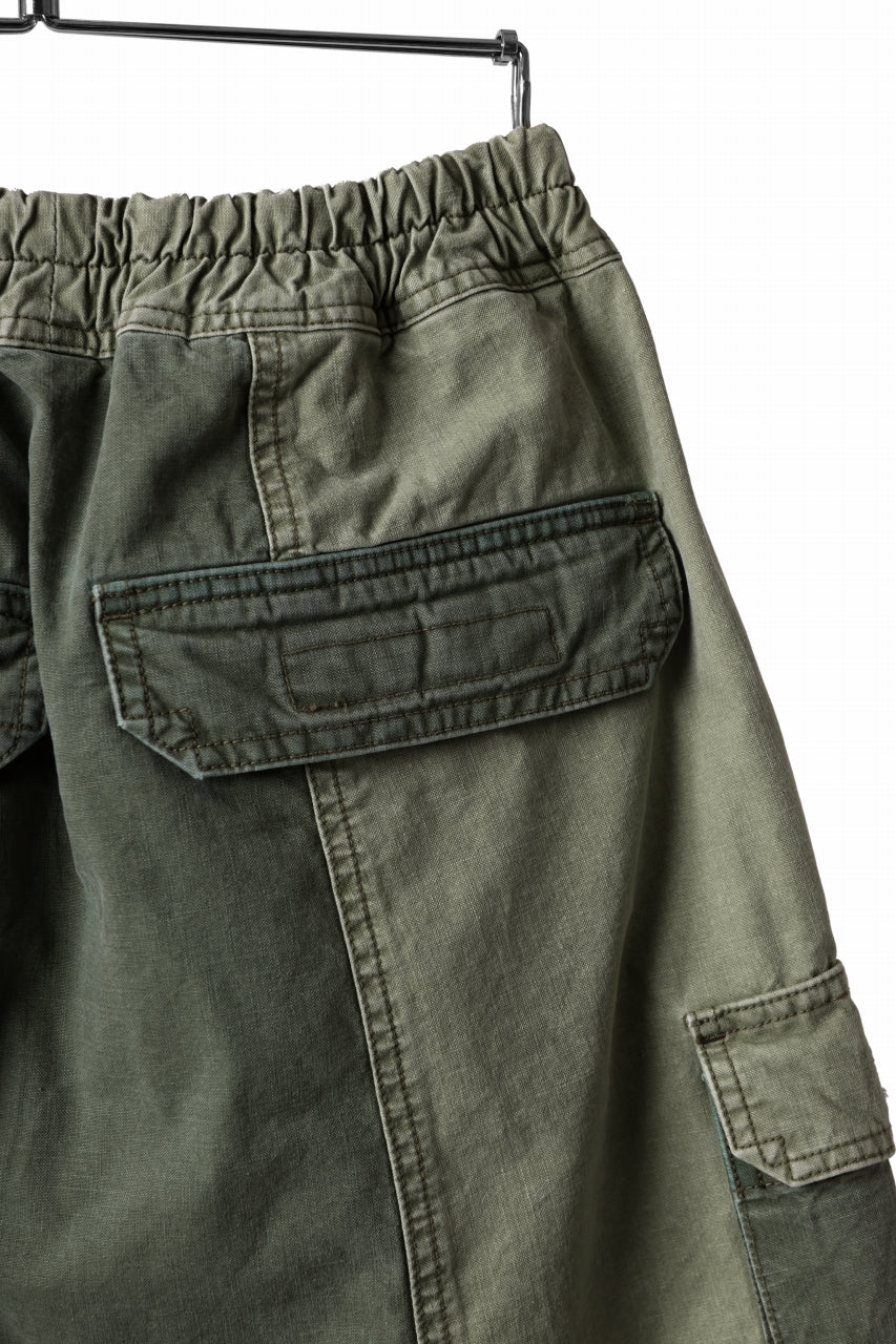 ISAMU KATAYAMA BACKLASH SARROUEL SHORTS / STONE WASHED USA-COTTON (KHAKI) - Image 24