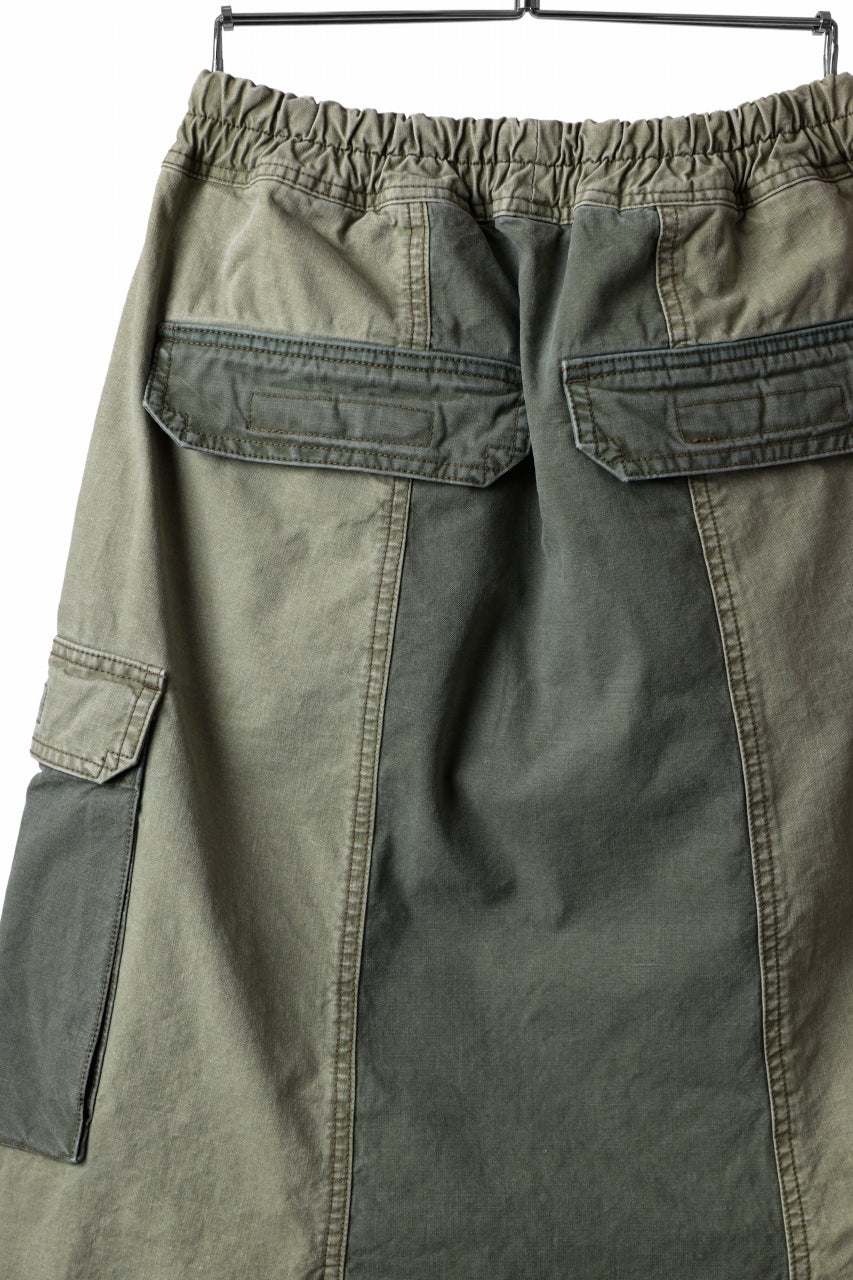 ISAMU KATAYAMA BACKLASH SARROUEL SHORTS / STONE WASHED USA-COTTON (KHAKI) - Image 25