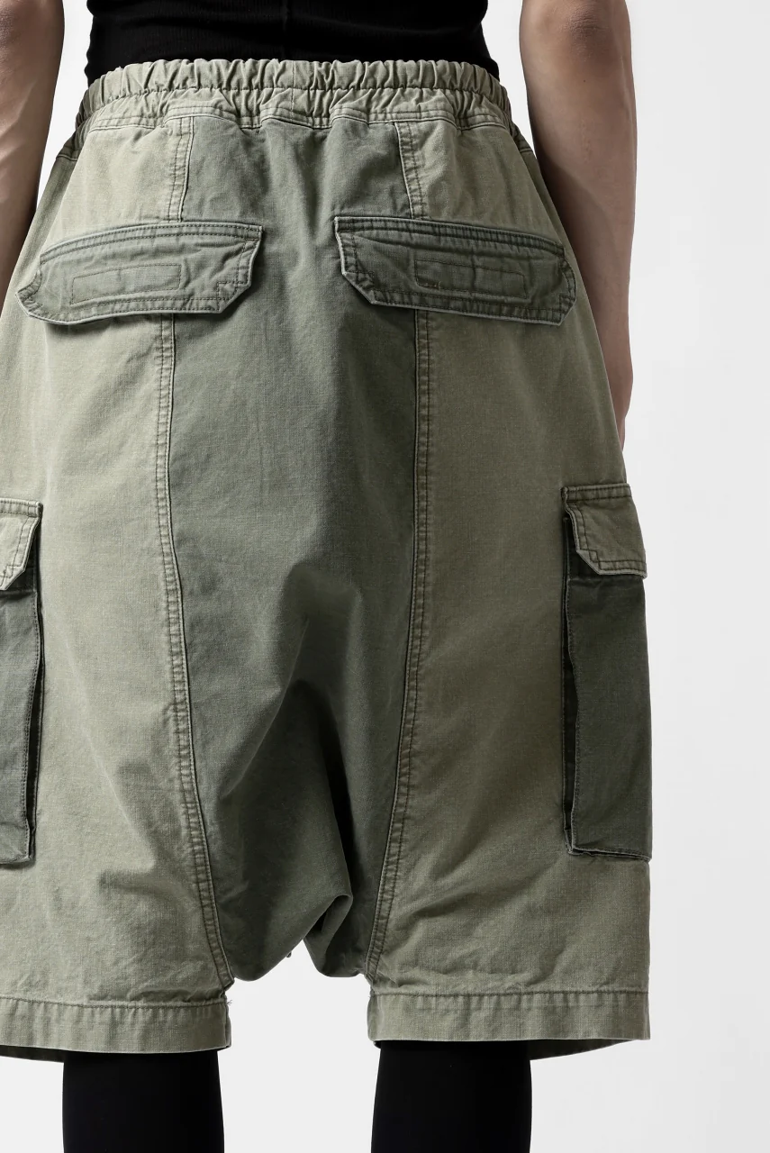 ISAMU KATAYAMA BACKLASH SARROUEL SHORTS / STONE WASHED USA-COTTON (KHAKI) - Image 27