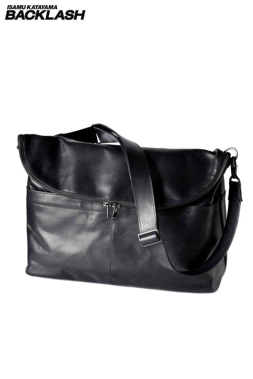 ISAMU KATAYAMA BACKLASH SHOULDER BAG / JP-TANNED HORSE WAXY-FINISH - Image 2